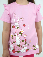 02-151-4 Комплект для девочки (футболка+ бриджи)