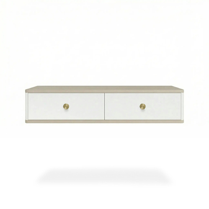 Подвесной туалетный столик консоль Royal 5310 эко (Макиато-р.золото)