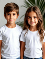 1074 Футболка детская кулирка белая (88-164)