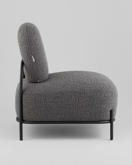 Кресло Стоун new ткань букле тёмно-серый