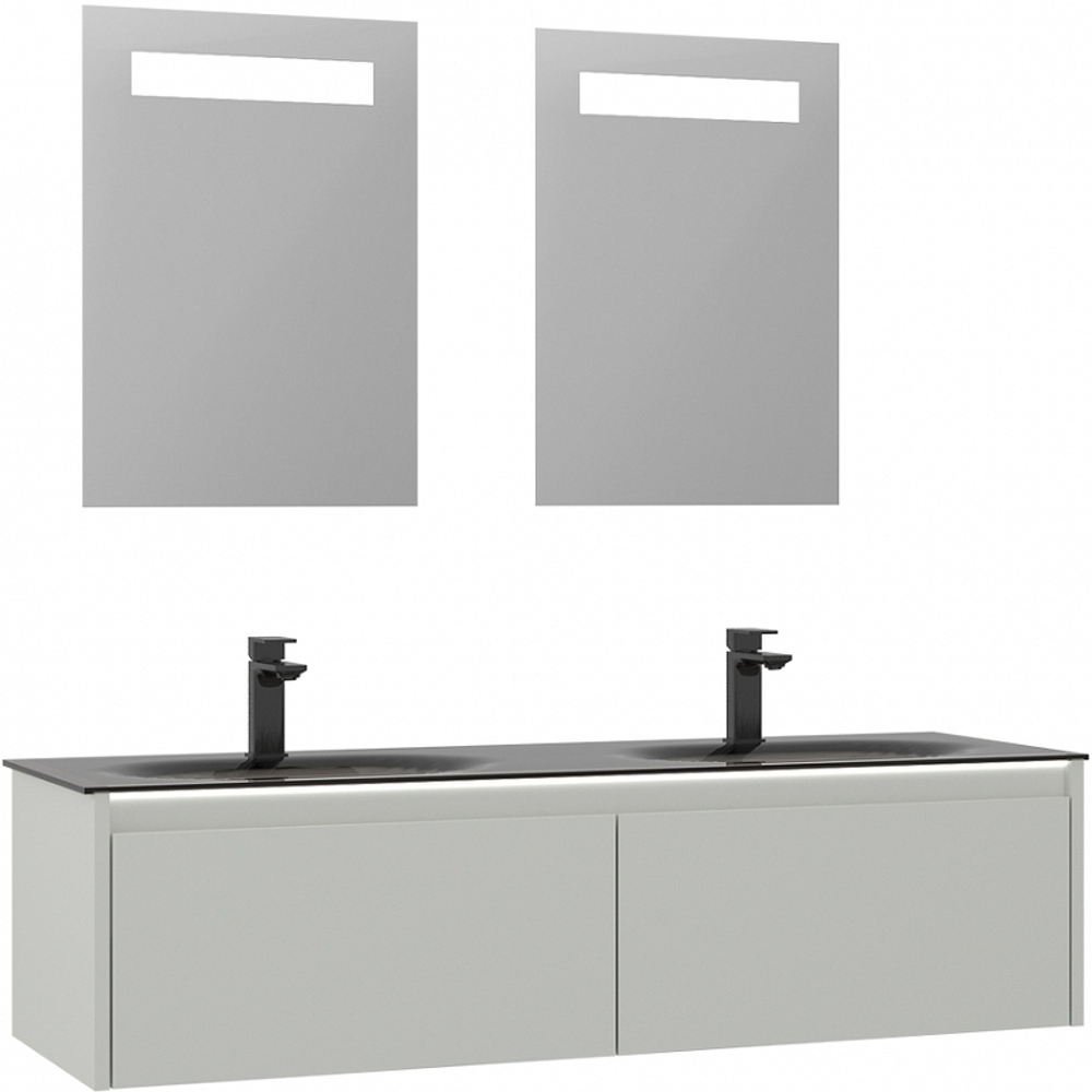 Тумба с раковиной Orka Lisbon 130 5001441 подвесная Кашемировая матовая