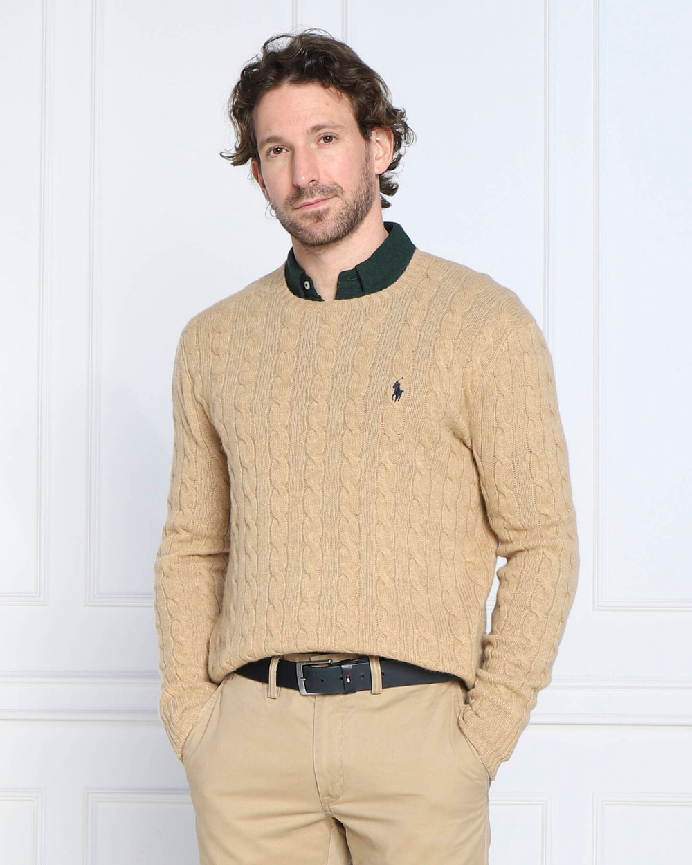 Хлопковый свитер POLO RALPH LAUREN - коричневый(710876762)