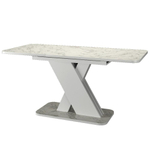 Стол кухонный обеденный раздвижной Сарбия/Серый, Аврора, 120х75х75,5 см АКВИЛОН