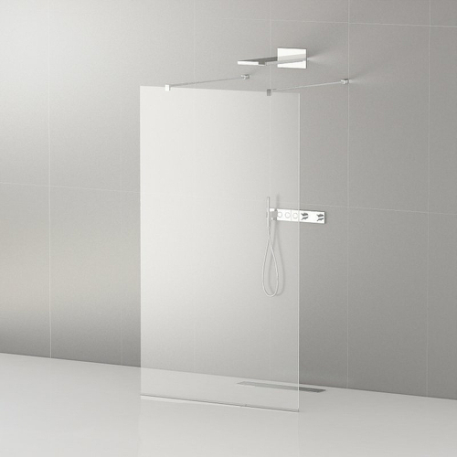 Душевая перегородка Cezares Liberta 120 LIBERTA-L-2-120-120-C-Cr профиль Хром стекло прозрачное