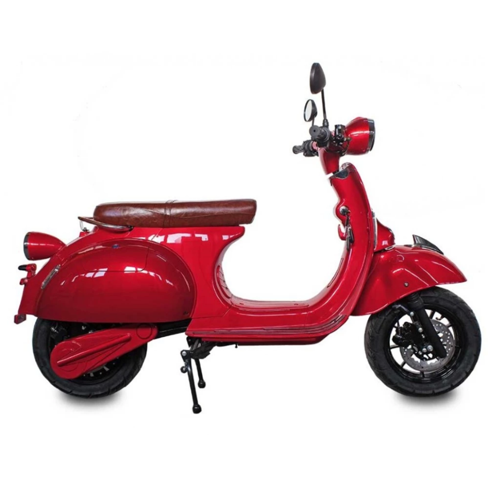 Электроскутер GreenCamel Vespa Style, 72V 3000W R12 быстросъем Красный