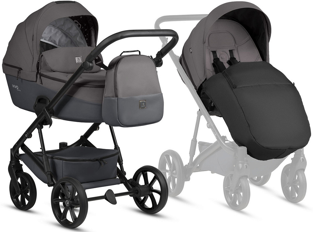 Детская коляска Tutis Viva 6 Plus Essential 3 в 1 с автокреслом Beno Beige 1612072 Periscape