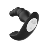 Черный анальная вибростимулятор 16,5см в виде елочки с пультом ДУ I-Moon Anal Bead Vibrator MY-701-RCT