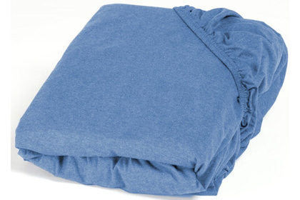 Простынь GoodNight Трикотаж 180х200х20 Синий на резинке