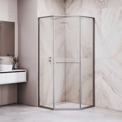 Душевой уголок RGW SV-82Gr "R" (Прозрачное, 1000x1000)