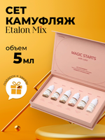 Сет пигментов для бровей камуфляж Etalon Mix 6 шт по 5 мл