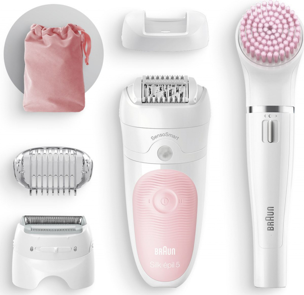 Эпилятор Braun SES 5-885BS WD белый/розовый (8168368)