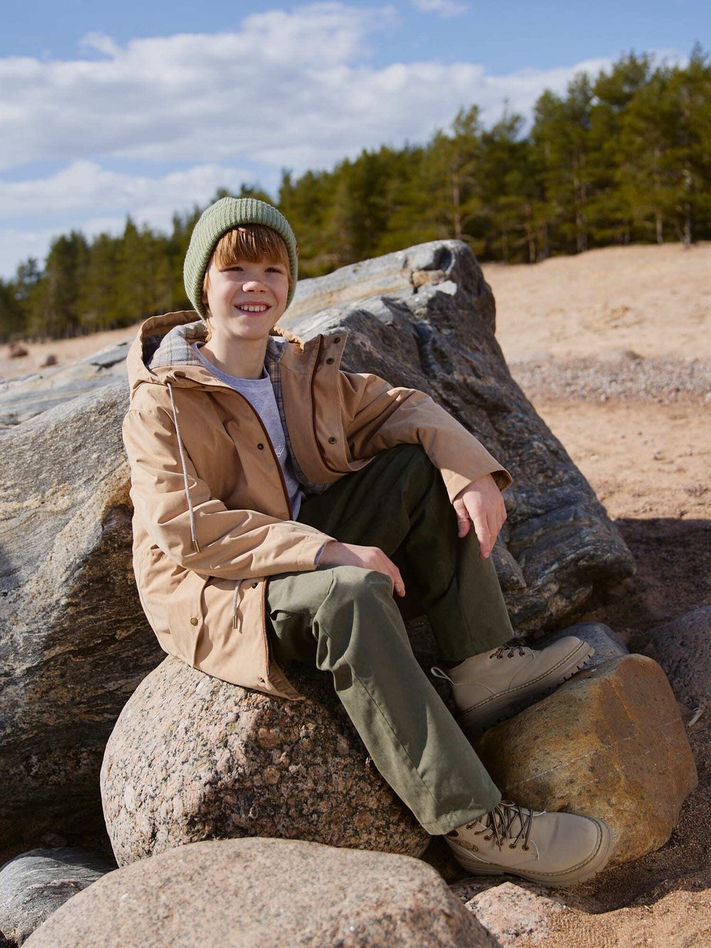 Парка демисезонная "Песок" 7+