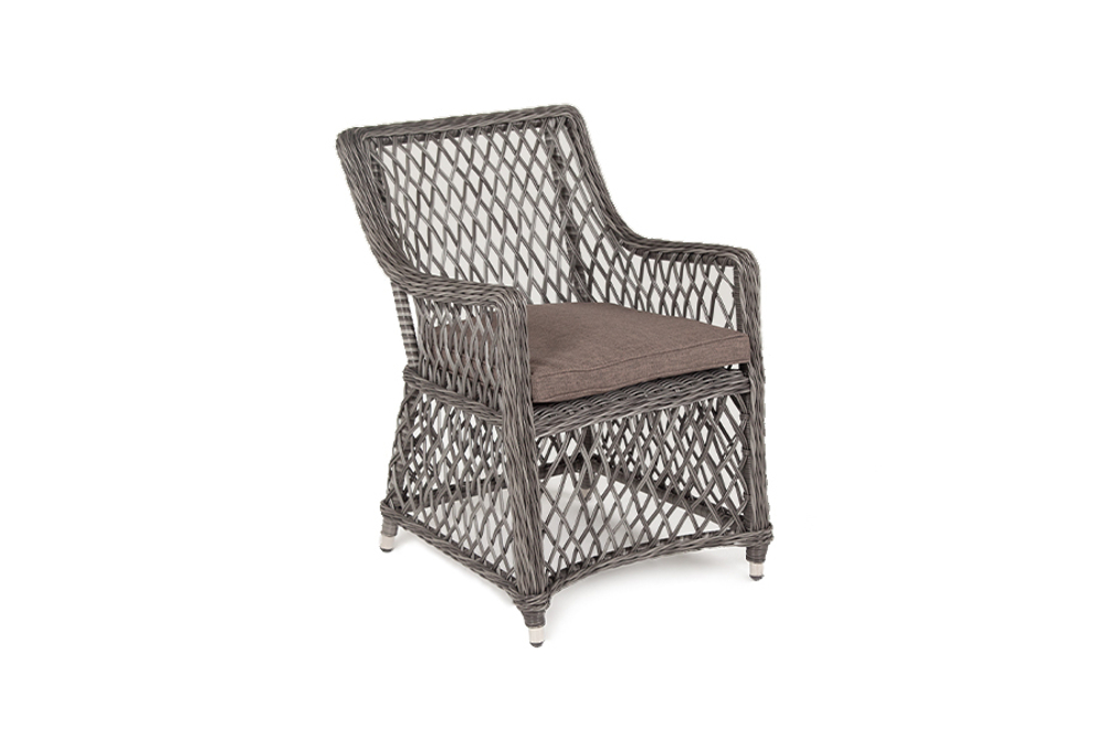 "Латте" плетеное кресло из искусственного ротанга, цвет графит
