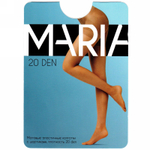 Колготки женские MARIA 20 den матовые с шортиками, цв. чёрный, р-р 3