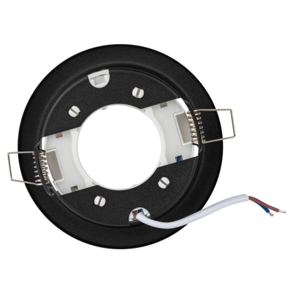 Светильник встраиваемый ЭРА KL35 SBK (к) под лампу GX53 черный матовый термокольцо в комплекте