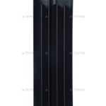 Global  STYLE PLUS 500 12 секции радиатор биметаллический боковое подключение (цвет cod.07 grigio scuro opaco mettalizzato 2748 (черный))