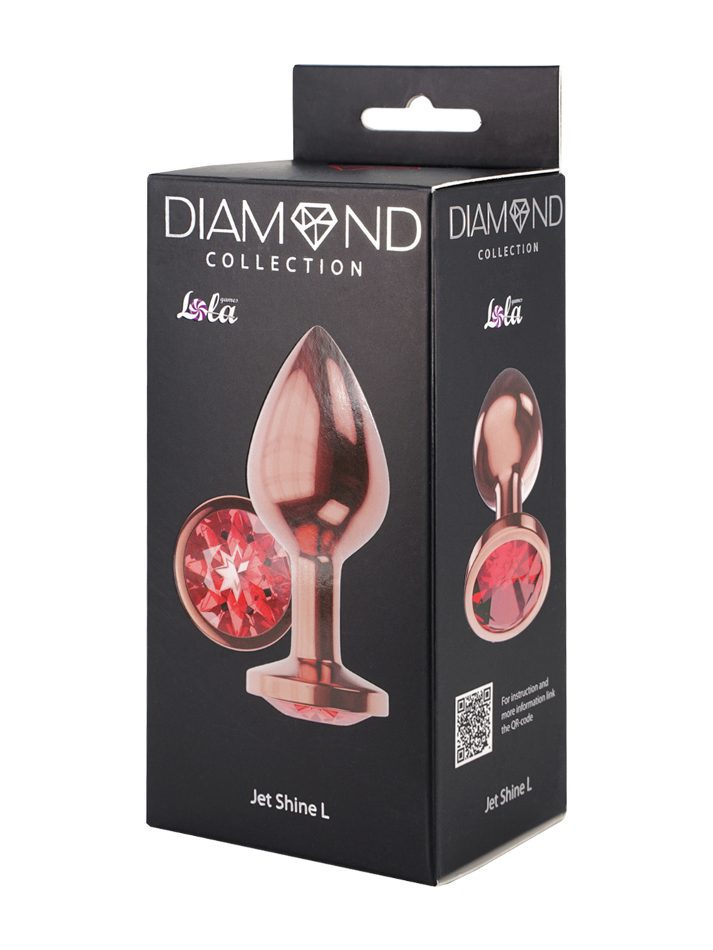 Анальная Пробка Diamond Ruby Shine L Розовое Золото 4024-02lola