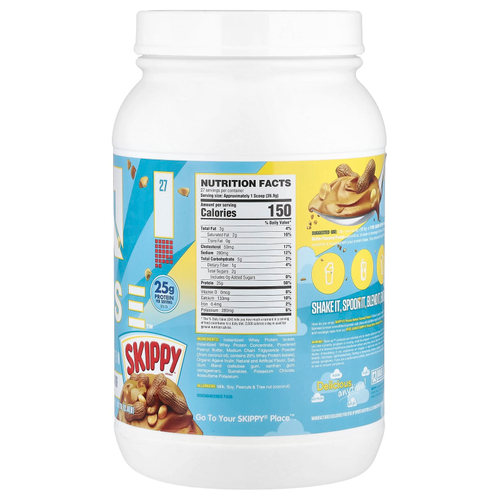 RYSE, Loaded Protein, сывороточный протеин премиального качества с MCT, арахисовая паста Skippy®, 1077 г (2,4 фунта)