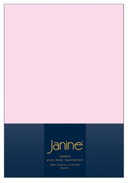 Простыня на резинке 70x90-140 Janine Elastic-Jersey 5002 розовая