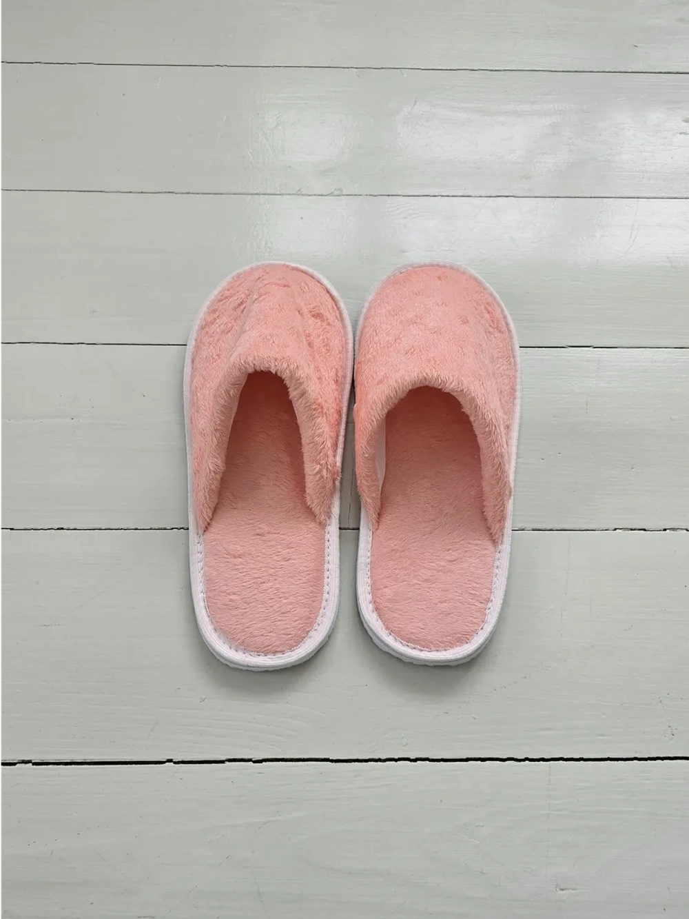 Тапочки велсофт закрытые нежно-розовые