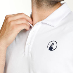 Мужское теннисное поло Quiet Please Tournament Polo Men - White