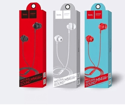 Гарнитура HOCO M14, вакуумные, разъем Jack, кабель 1.2 м Black