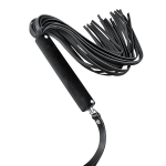 Черная кожаная плеть-флоггер 84см Bior Toys Notabu Real Leather NTB-80704