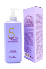 Тонирующий шампунь для осветленных волос Masil 5 Salon No Yellow Shampoo, корейская косметика