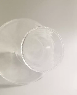 ZARA HOME СТЕКЛЯННАЯ ВАЗА, ПРОЗРАЧНЫЙ