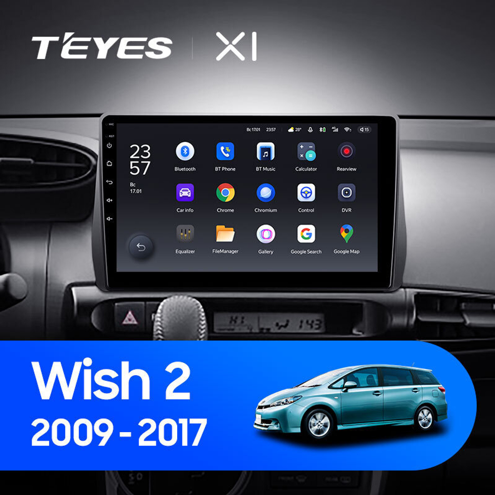 Teyes X1 10,2" для Toyota Wish 2009-2017