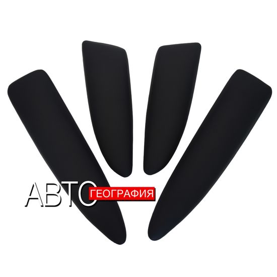 Мягкие накладки на ручки дверей Mitsubishi Pajero Sport II (2008-2013) из экокожи