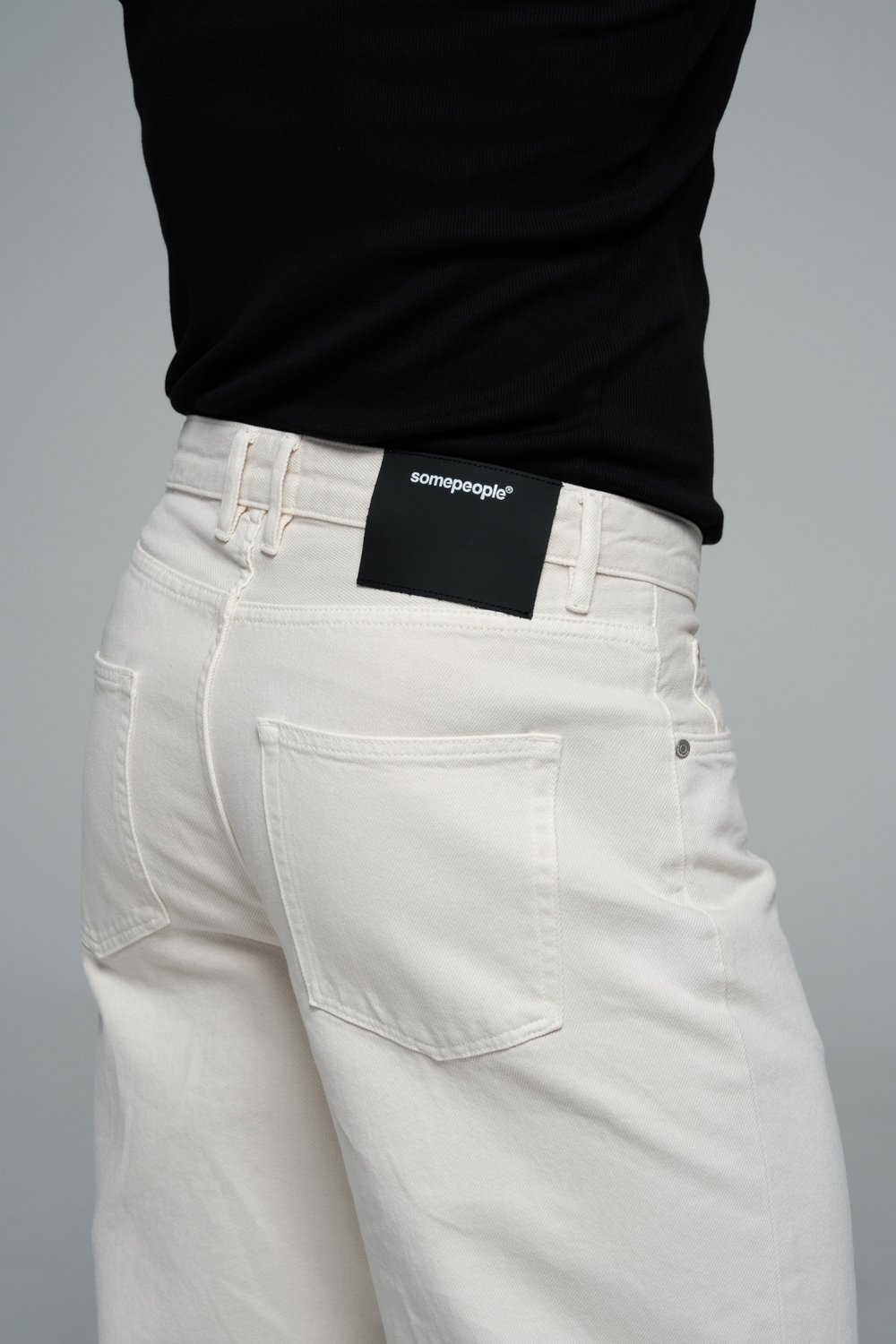 Джинсы широкие | beige