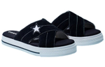 Converse One Star Slip Sandal trendy and comfortable rubber-soled non-slip one-word slippers women's black