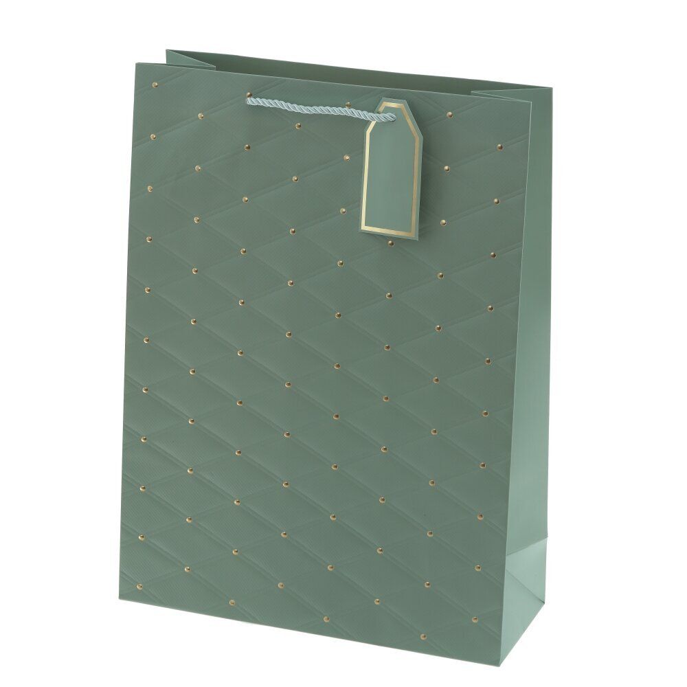 GAEM Пакет подарочный L (бумага 210г/м2, блок 12шт), L31 W12 H42 см, 4в.