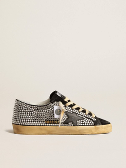 Super Star LTD with Swarovski crystals and black leather star