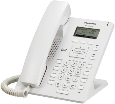 IP телефон Panasonic KX-HDV100RU White SIP линия, HD звук, 1 порт Ethernet