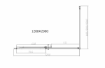 Душевой уголок Vincea DICE VSR-4D1012CL 120x100 стекло прозрачное/профиль хром