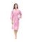 Халат женский велюровый с кружевом 0383/1 розовый NUSA Турция