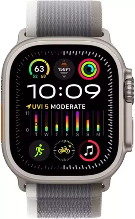 Умные часы Apple Watch Ultra 2 49 мм Titanium Case GPS + Cellular, Green Gray Trail Loop M/L