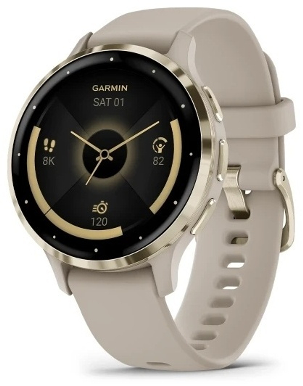 Смарт-часы Garmin VENU 3S золотистый-бежевый