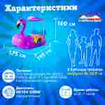 Семейная электрическая лодка-катамаран «Фламинго» фиолетовый, 2+1