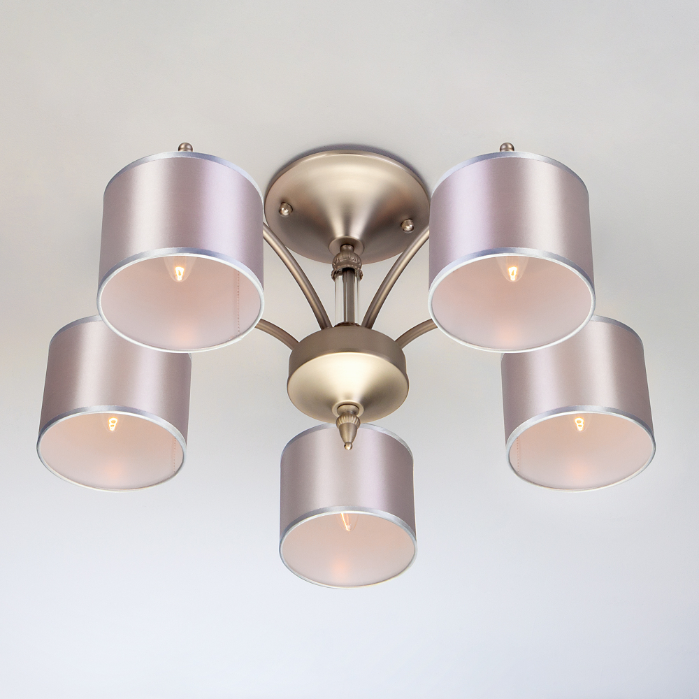 Потолочная люстра 60080/5 сатин-никель