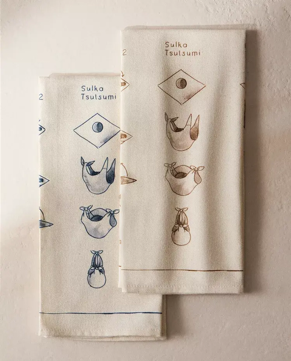 ZARA HOME КУХОННОЕ ПОЛОТЕНЦЕ С ПРИНТОМ (НАБОР ИЗ 2 ШТ.), БЕЛЫЙ