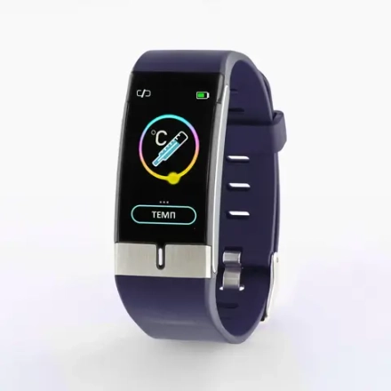 Biomer BT68 браслет здоровья с точным измерением температуры, синий