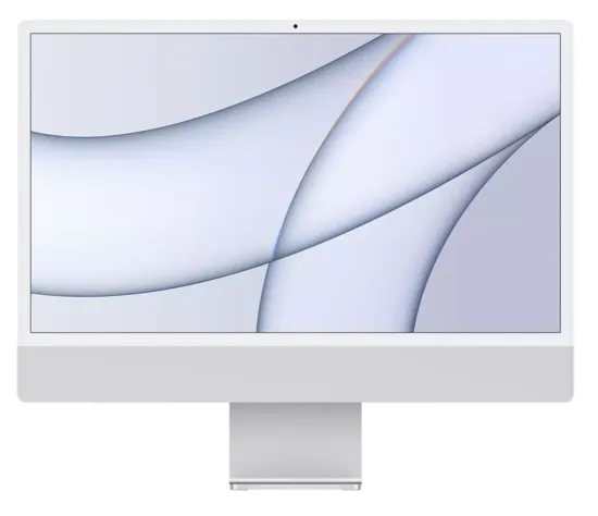 Моноблок Apple iMac 24" Retina 4K, M1 (8c CPU/7c GPU/8/256), 8 ГБ, 256 ГБ SSD Silver