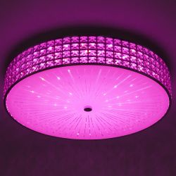 Citilux Портал CL32410G1 LED RGB Люстра хрустальная с пультом Хром