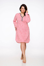 Хлопковая сорочка Nika с длинным рукавом (Размер: XXXL) (Цвет: красный)