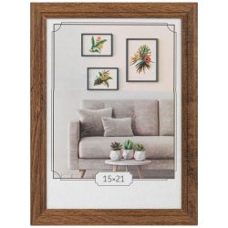 Фоторамка Image Art С22 МДФ универсальная 15х21 цвет мокко вставка прозрачный пластик | Image Art