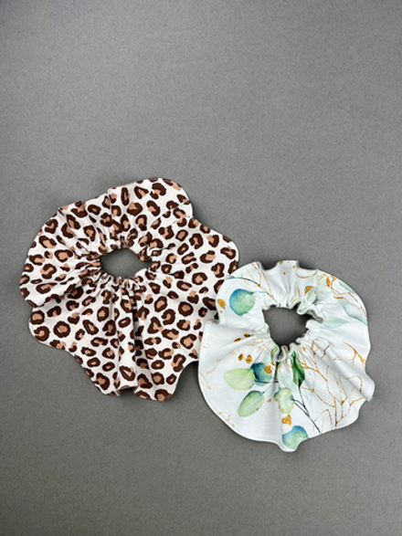 Нагрудник сет из 2х LooJoo Леопард / Карамель и Ветви / Шалфей