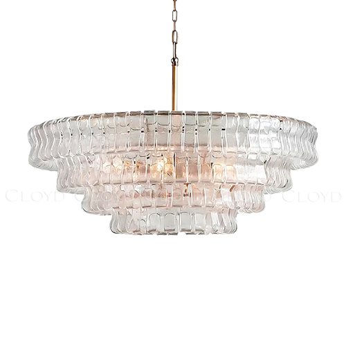 Люстра Cloyd NAMASTE C8 / Ø60 см - латунь - прозрачн.стекло (арт.11686)